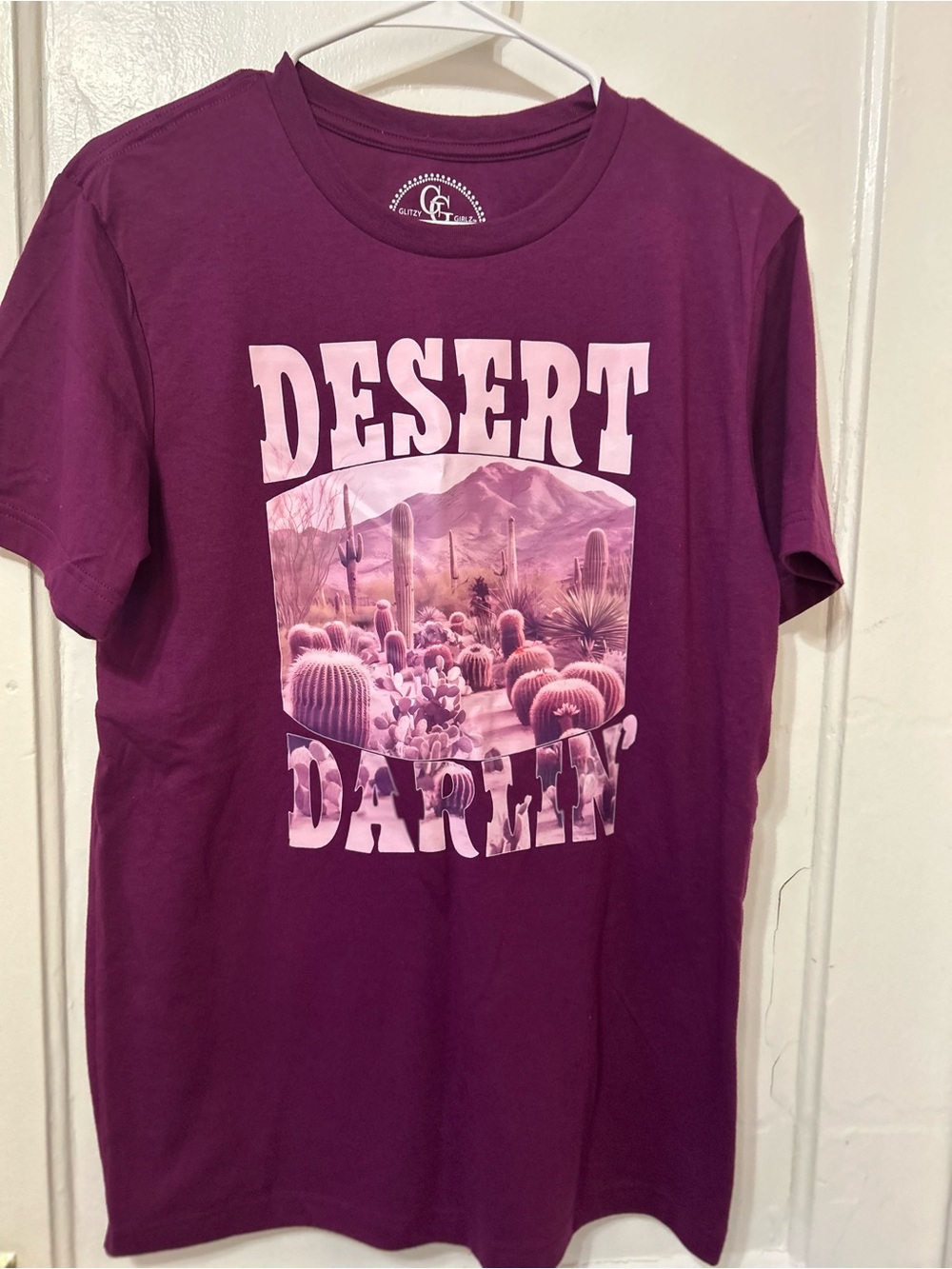 Desert Darlin' Graphic Tee - Purple - (Brand: Gutter Clothing)